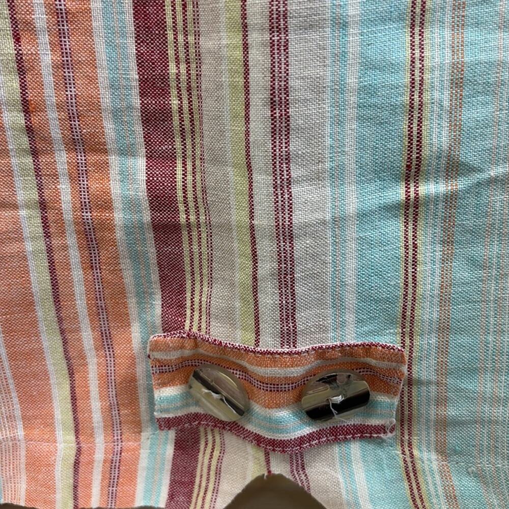 Aegean women’s medium Multicolor Striped linen Top - Picture 5 of 5